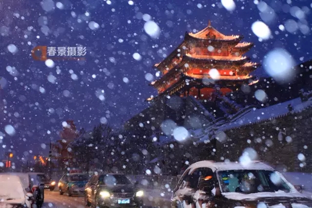 大同2018年的第一次與雪的邂逅，大同你太美了！